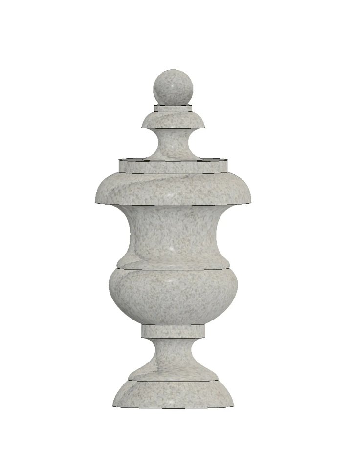 Cemetery Urn V4 3D Model product image (1)