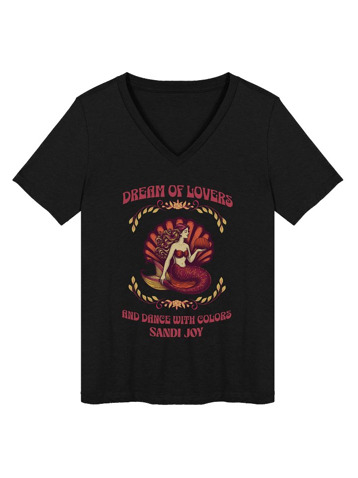 Black V-Neck Women - Dream of Lovers and Dance with Colors product image (1)