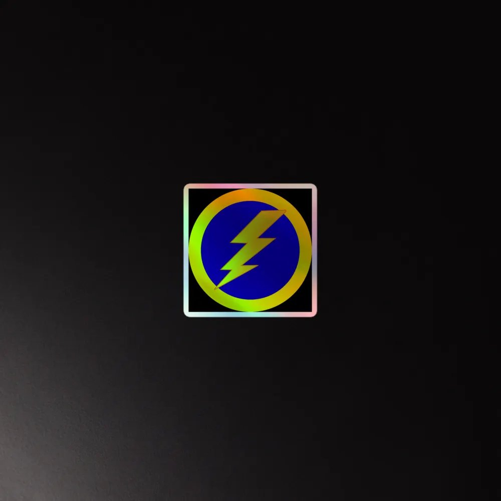 thunderbolt holo sticker product image (4)