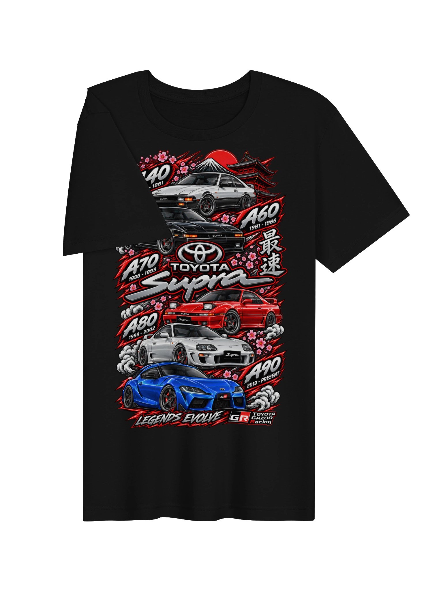 Toyota Supra Generations Tribute Tee product image (4)
