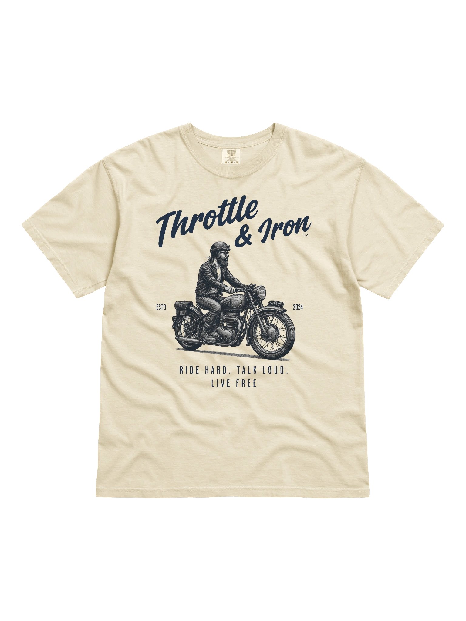 Throttle & Iron “Classic Cruiser” Tee — Men’s Retro Rider Edition product image (71)