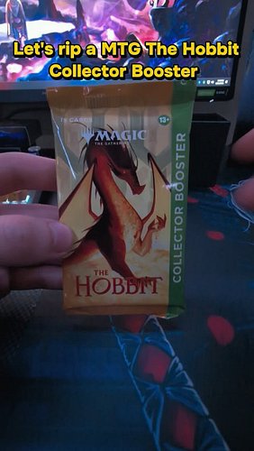 Bought a Gift Bundle MTG The Hobbit so I could rip a Collectors Booster pack. Thoughts on the pulls? #mtg #magicthegathering