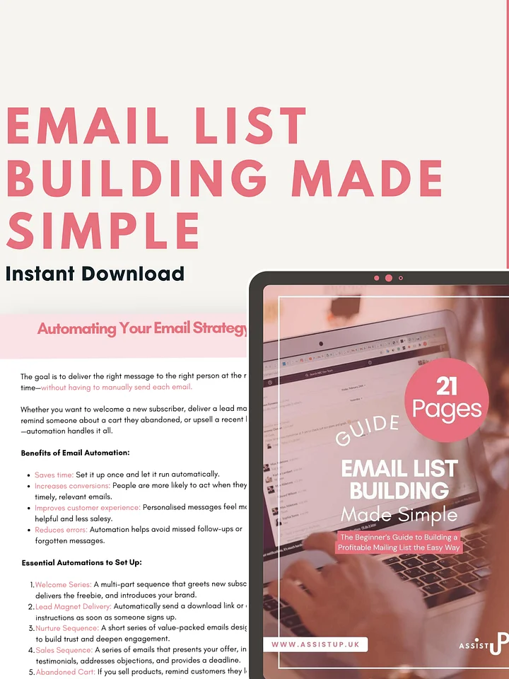Email List Building made simple product image (2)