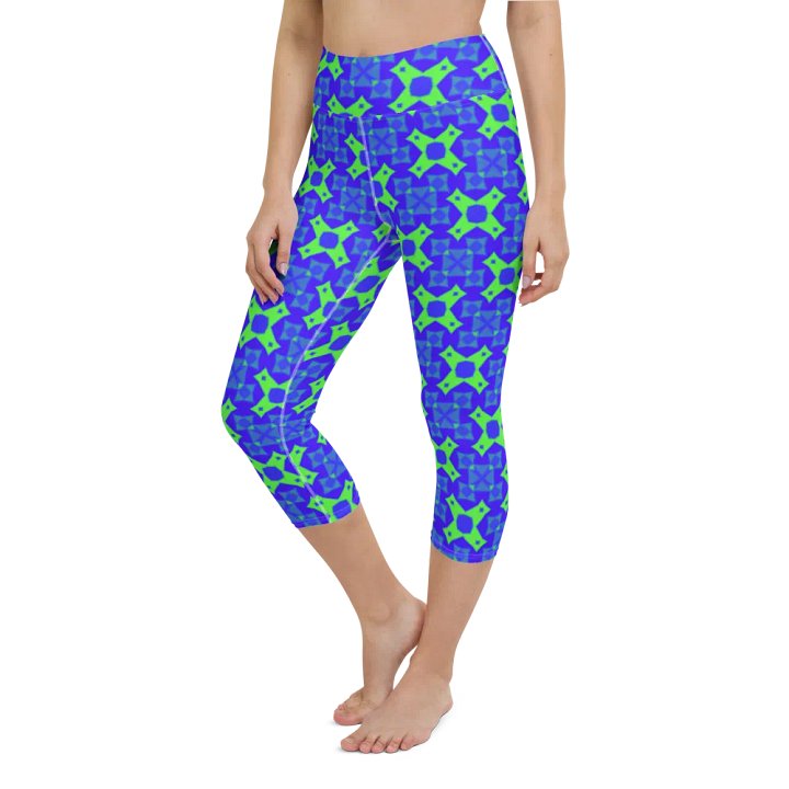 Grid Glamour Capri Leggings product image (1)
