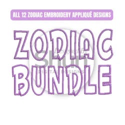Zodiac Applique Bundle | Embroidery Design product image (1)