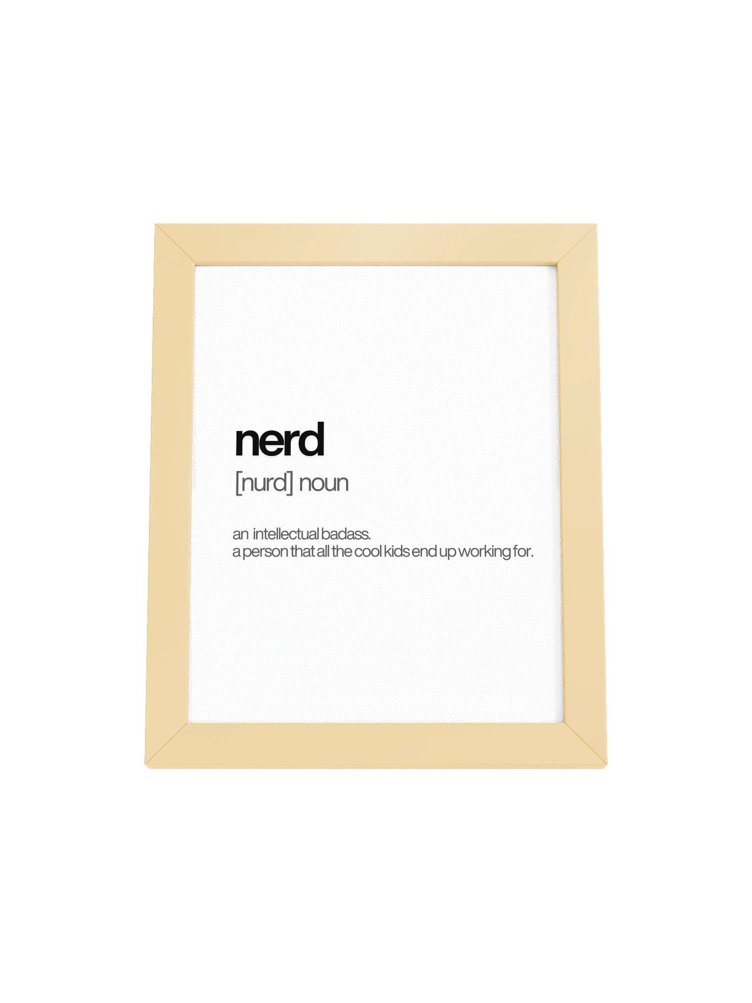 Framed High-Quality Nerd Poster (in) product image (1)