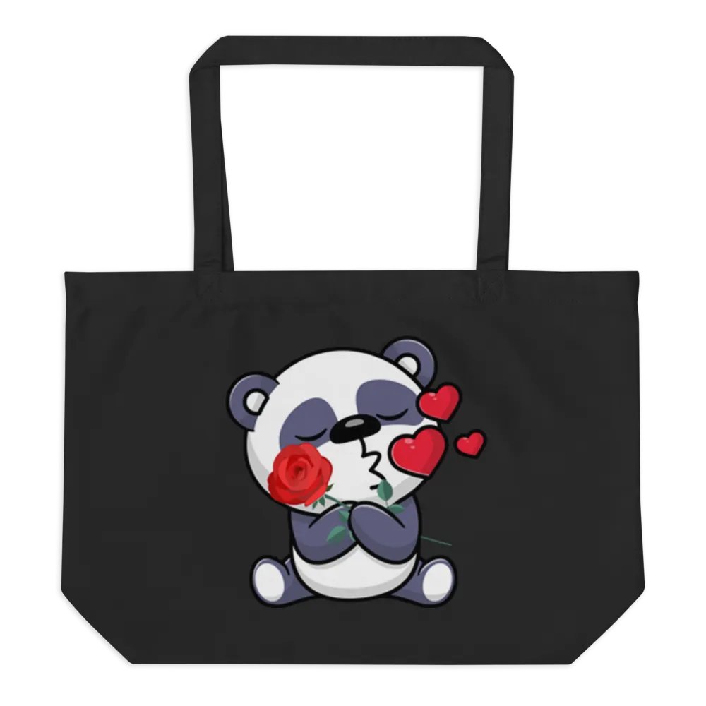 Panda Love Organic Tote Bag product image (6)