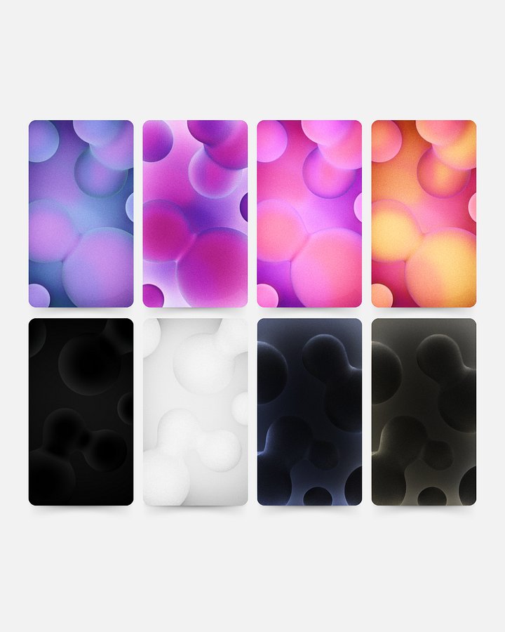 Grainy Bubbles Wallpaper Pack product image (2)