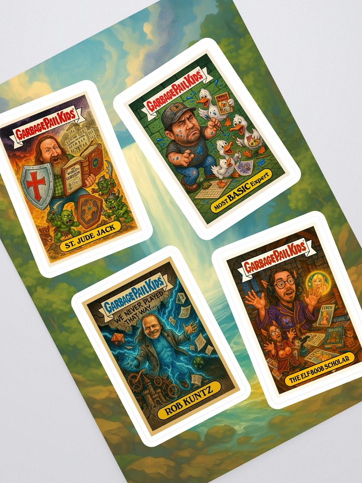 GPK Parody Sticker Sheet [TTRPG Twitter Edition] Sheet 6 product image (1)