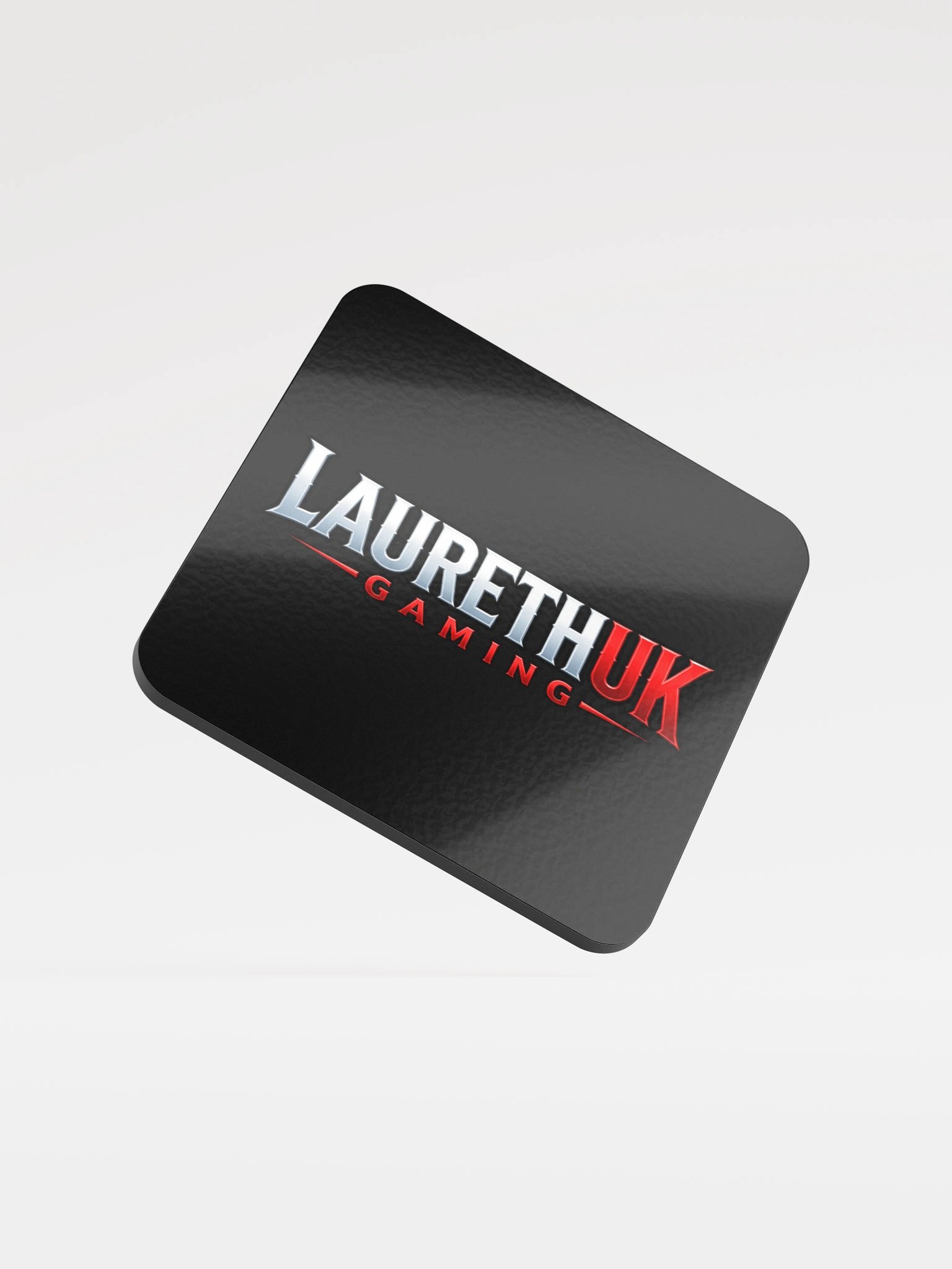 LaurethUK Gaming Logo Coaster (Black) product image (1)