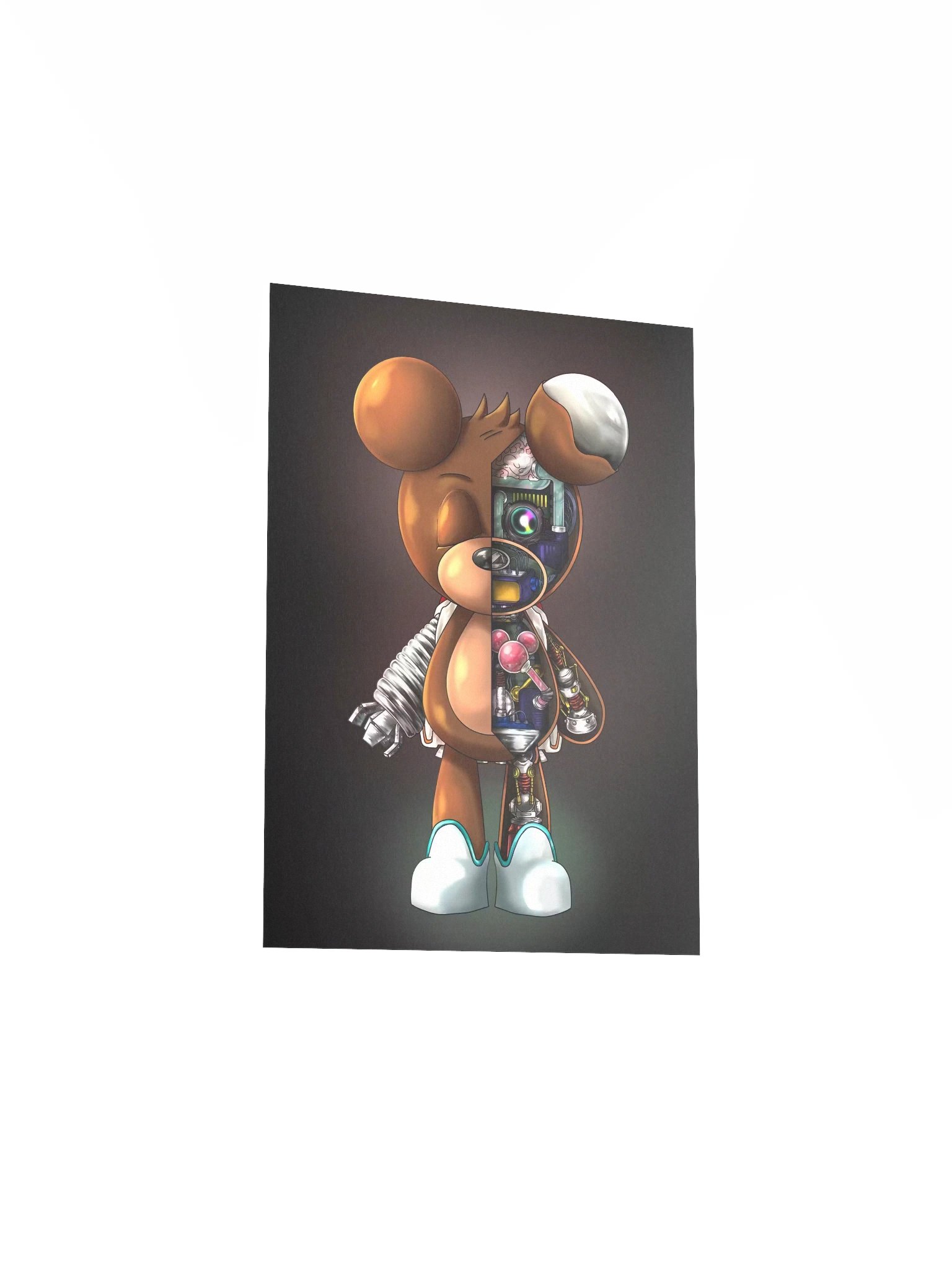 Kid Kuma X-Ray Print (Astro Boy Homage) product image (1)