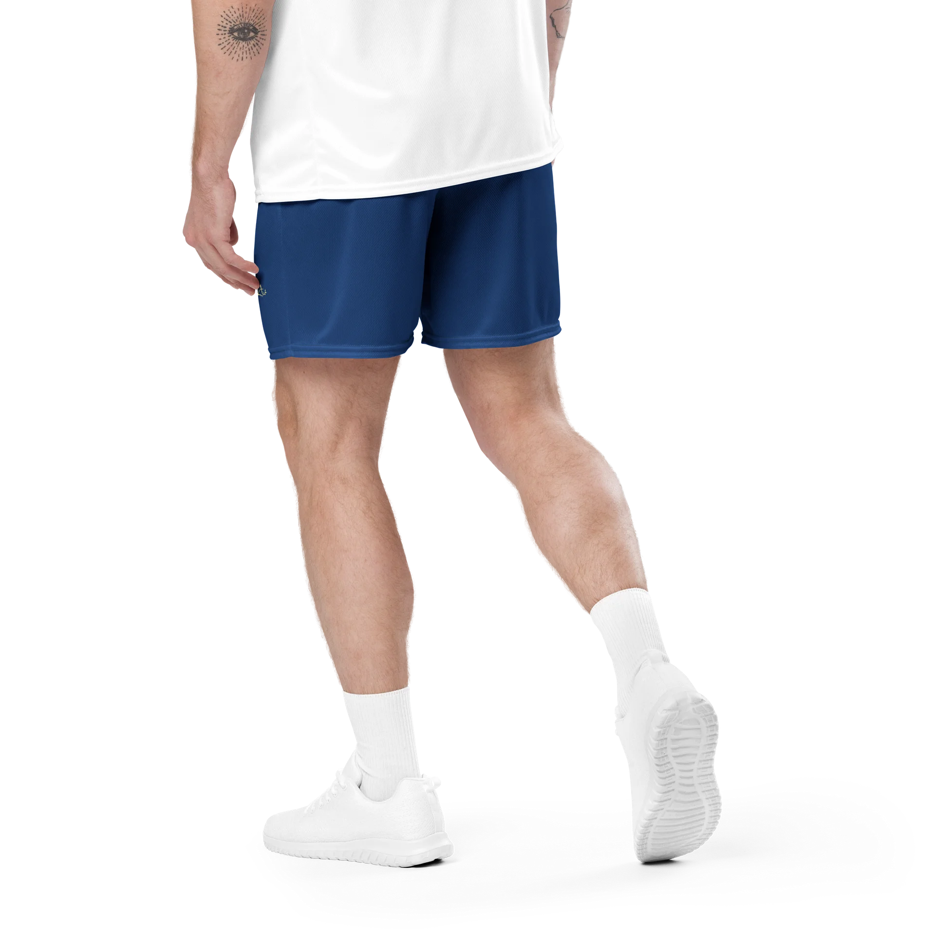 Blue Unisex Mesh Shorts product image (4)