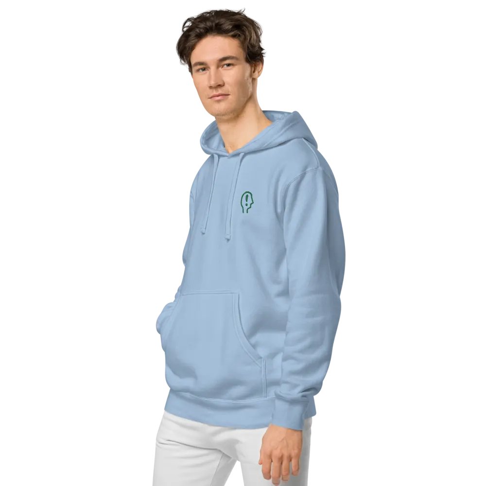 EXCLAIMING MENTALLY (kelly) embroidered pigment hoodie product image (11)