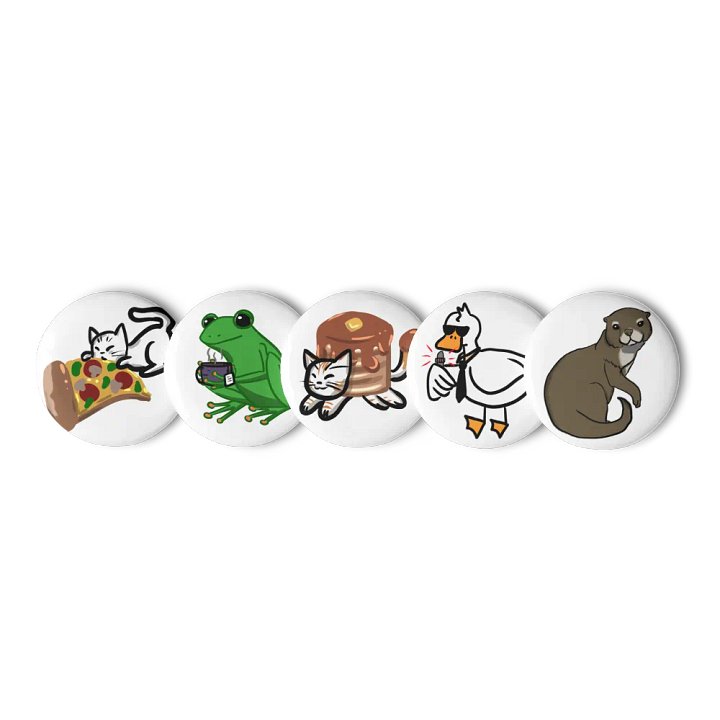 Luna Doodle Pin Button Set product image (1)