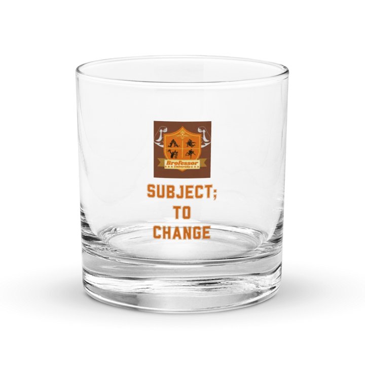 Brofessor University Shield Rocks Glass product image (1)