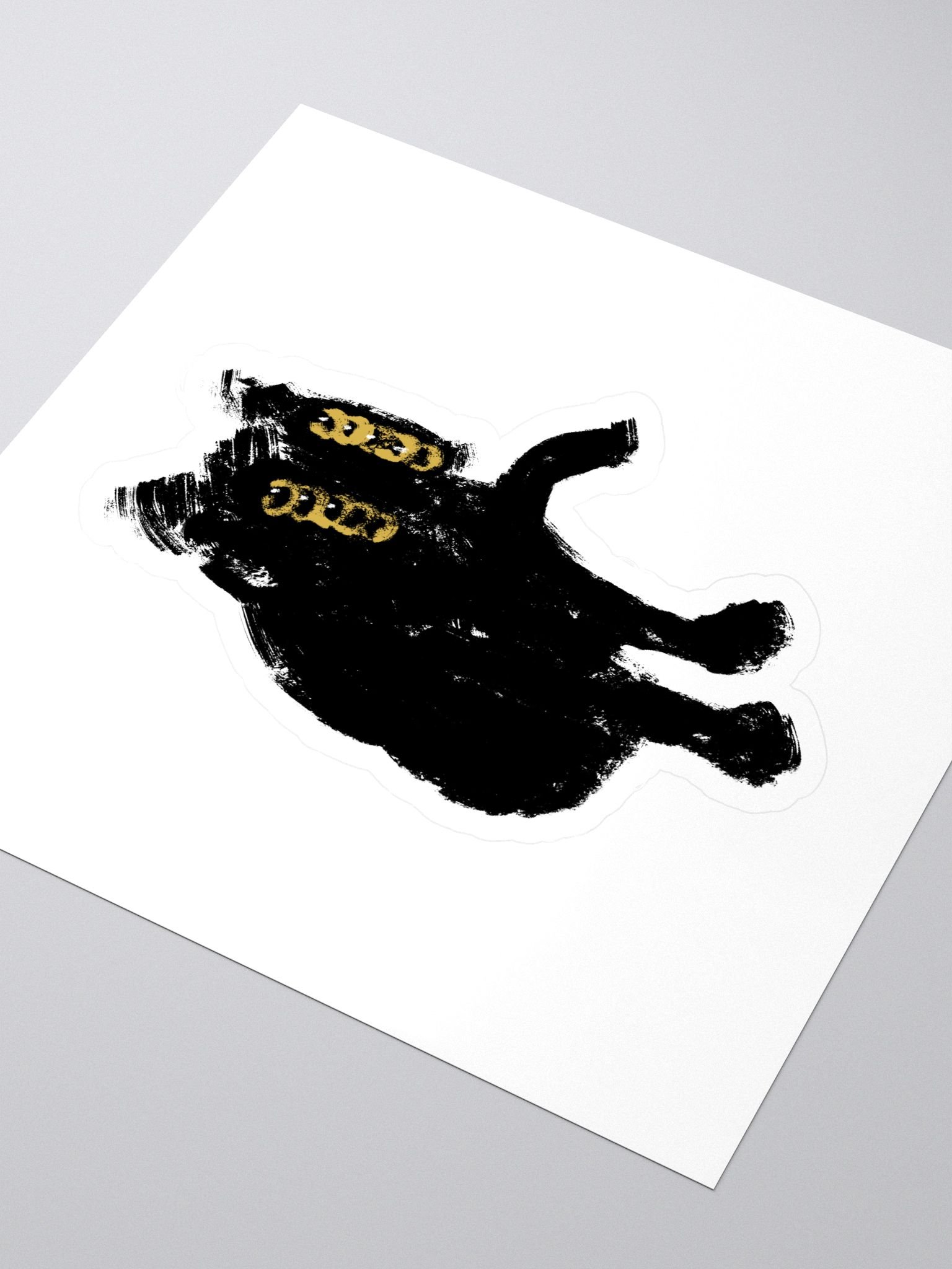 Cat with 10 eyes sticker product image (3)