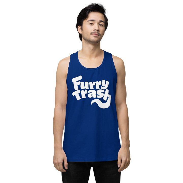 Furry Trash Tank – Bubble Logo (White Print) product image (43)