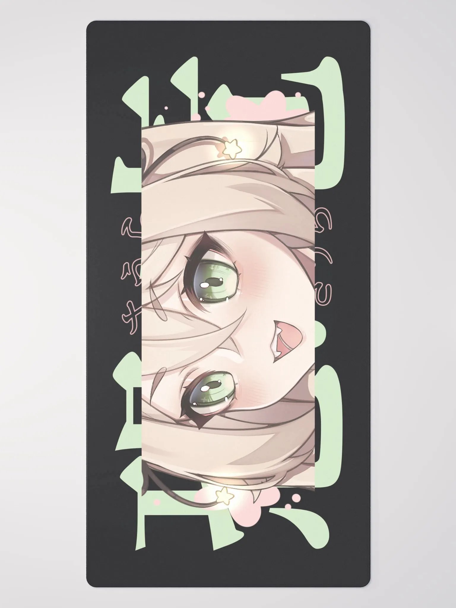 恐竜 Large Gaming Mouse Pad Black product image (2)