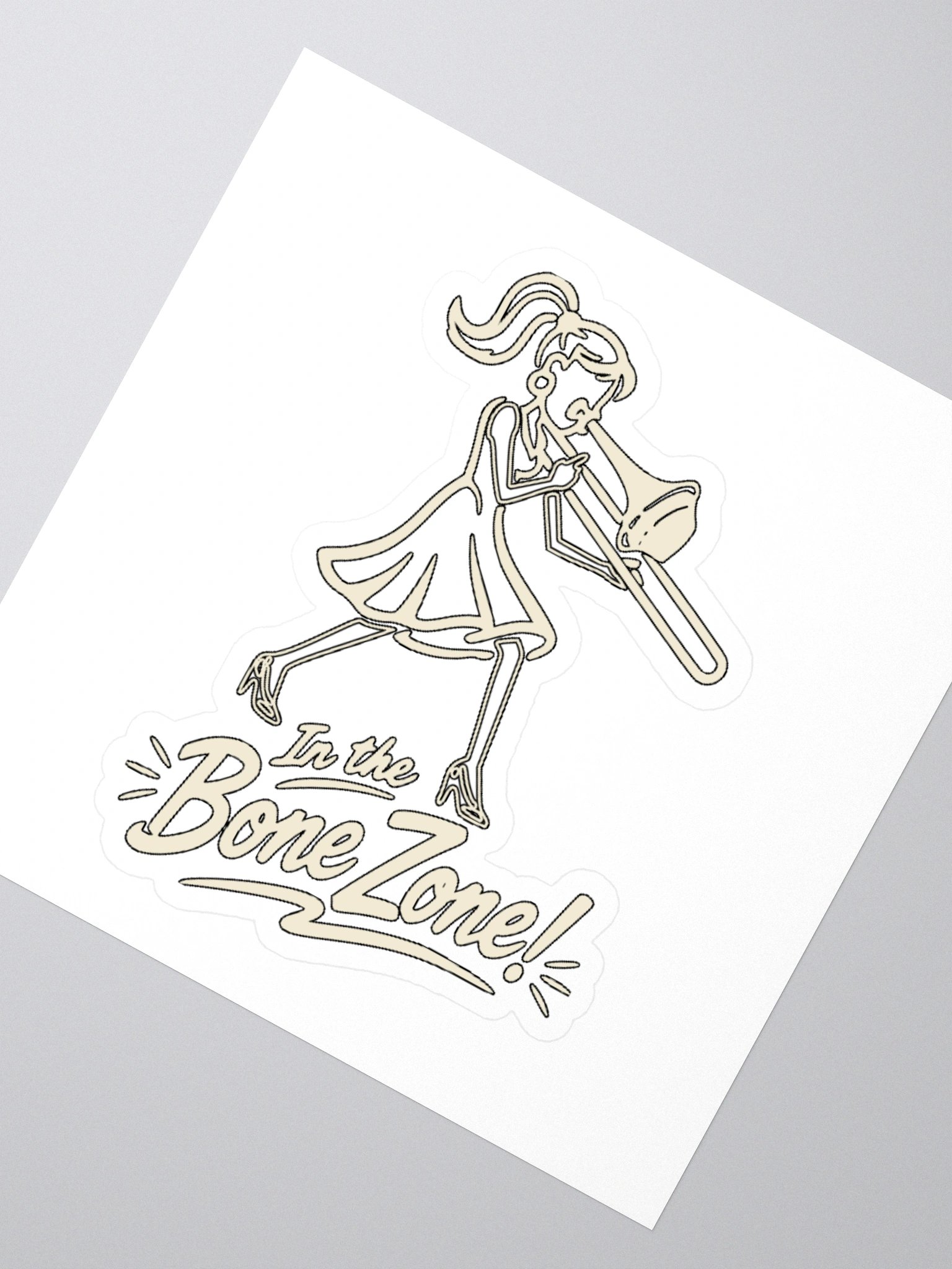 Girl Sticker In the Bone Zone product image (2)