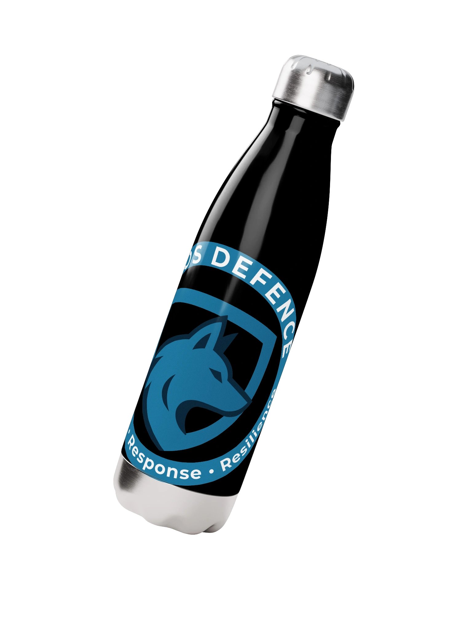 Lykos Defence Wolf Logo Stainless Steel Water Bottle product image (2)