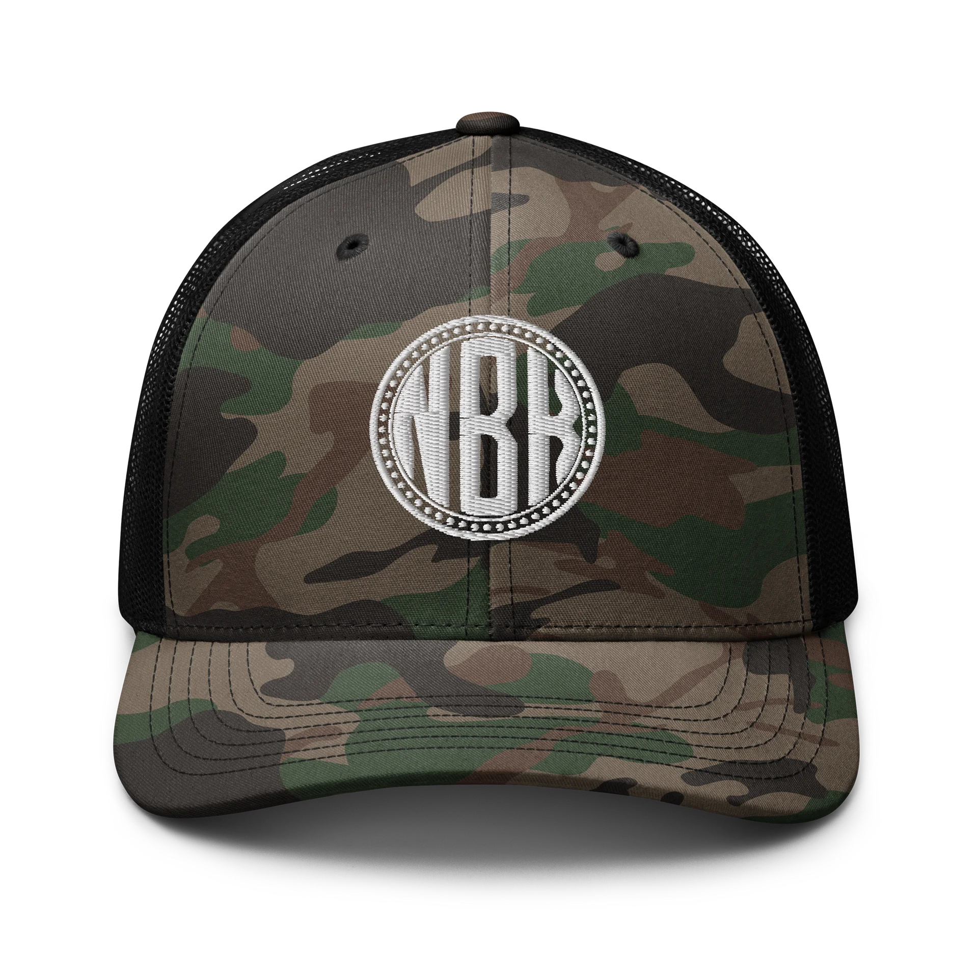 Bold Monochrome NBK Logo Camo Trucker Hat product image (1)
