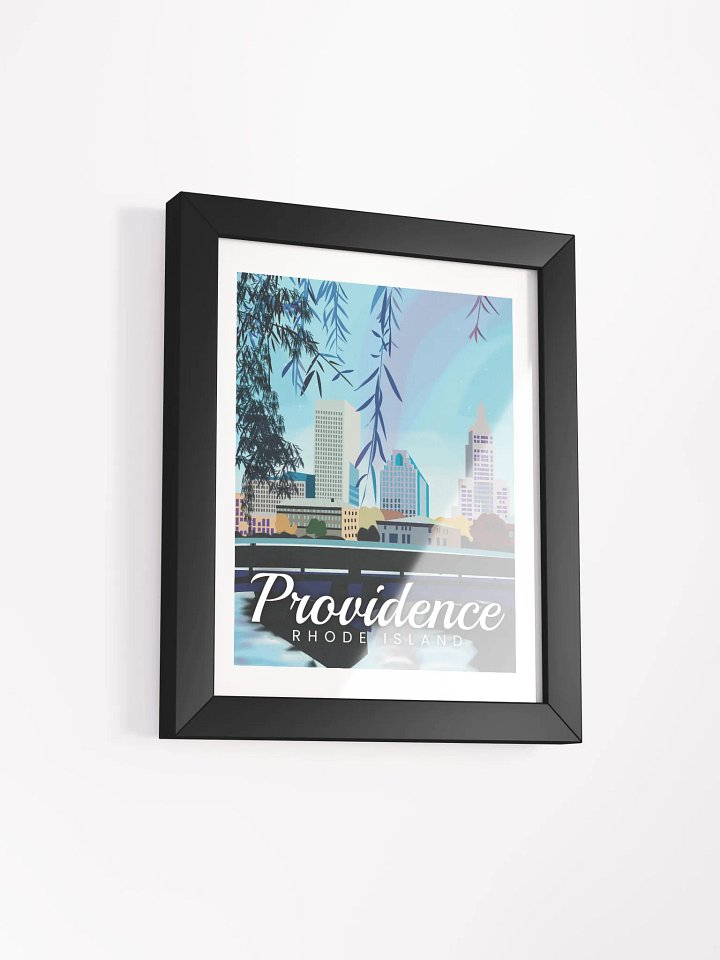 Providence, Rhode Island Illustration | by Monique Faella Designs™ | Framed Museum-Quality Print product image (2)