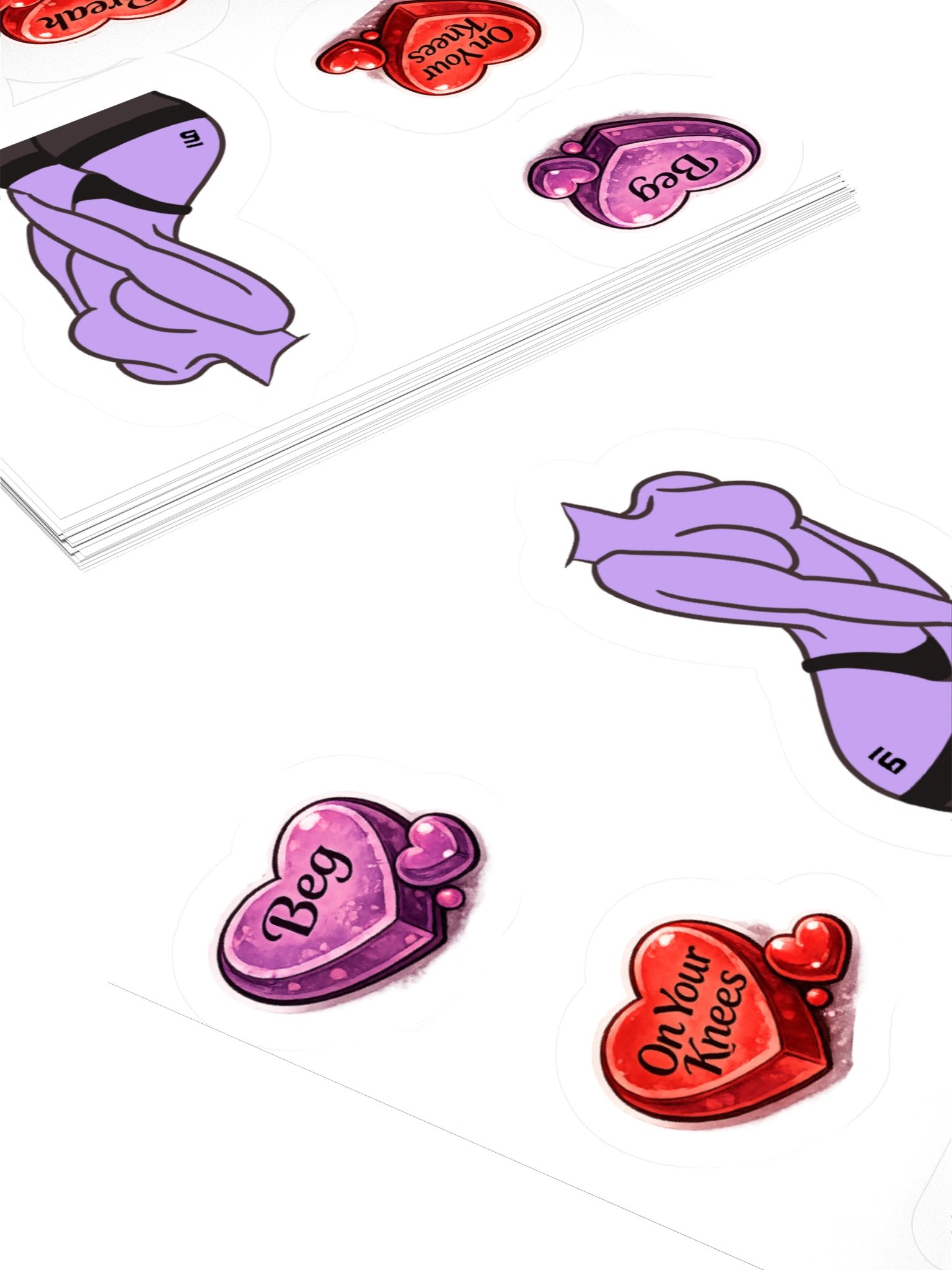 Curved Seduction Sticker Set product image (4)