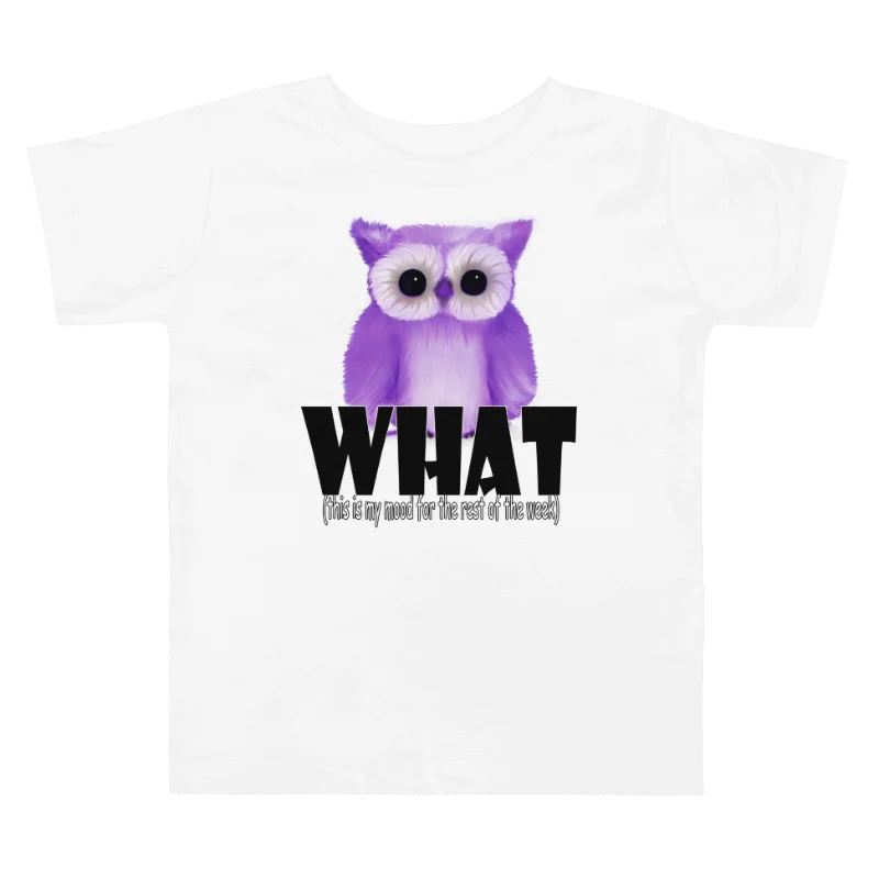 Owl "WHAT", Toddler T-Shirt - Bella+Canvas product image (1)