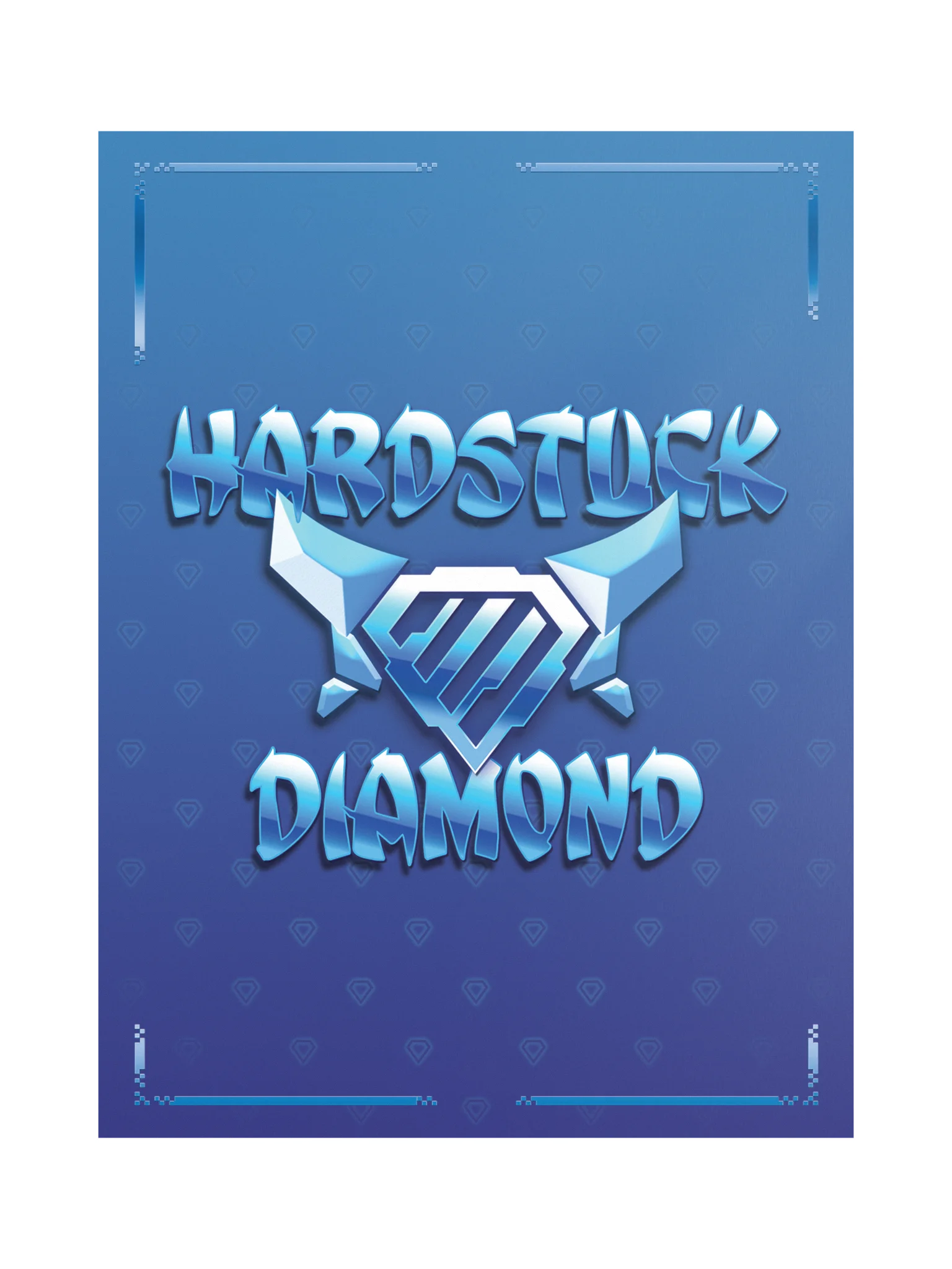Hardstuck Diamond Poster (Blue) product image (1)