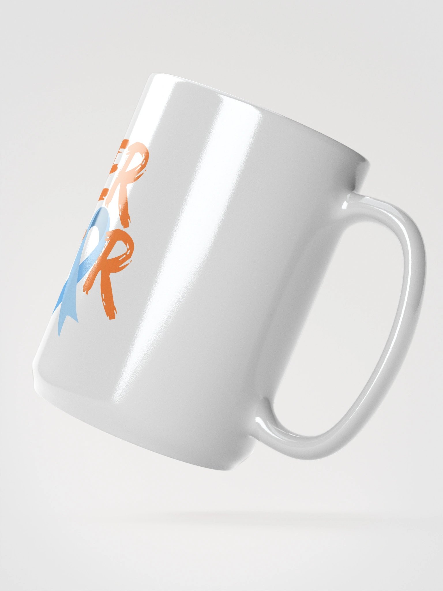 CANCER SURVIVOR Blue Ribbon Mug product image (3)