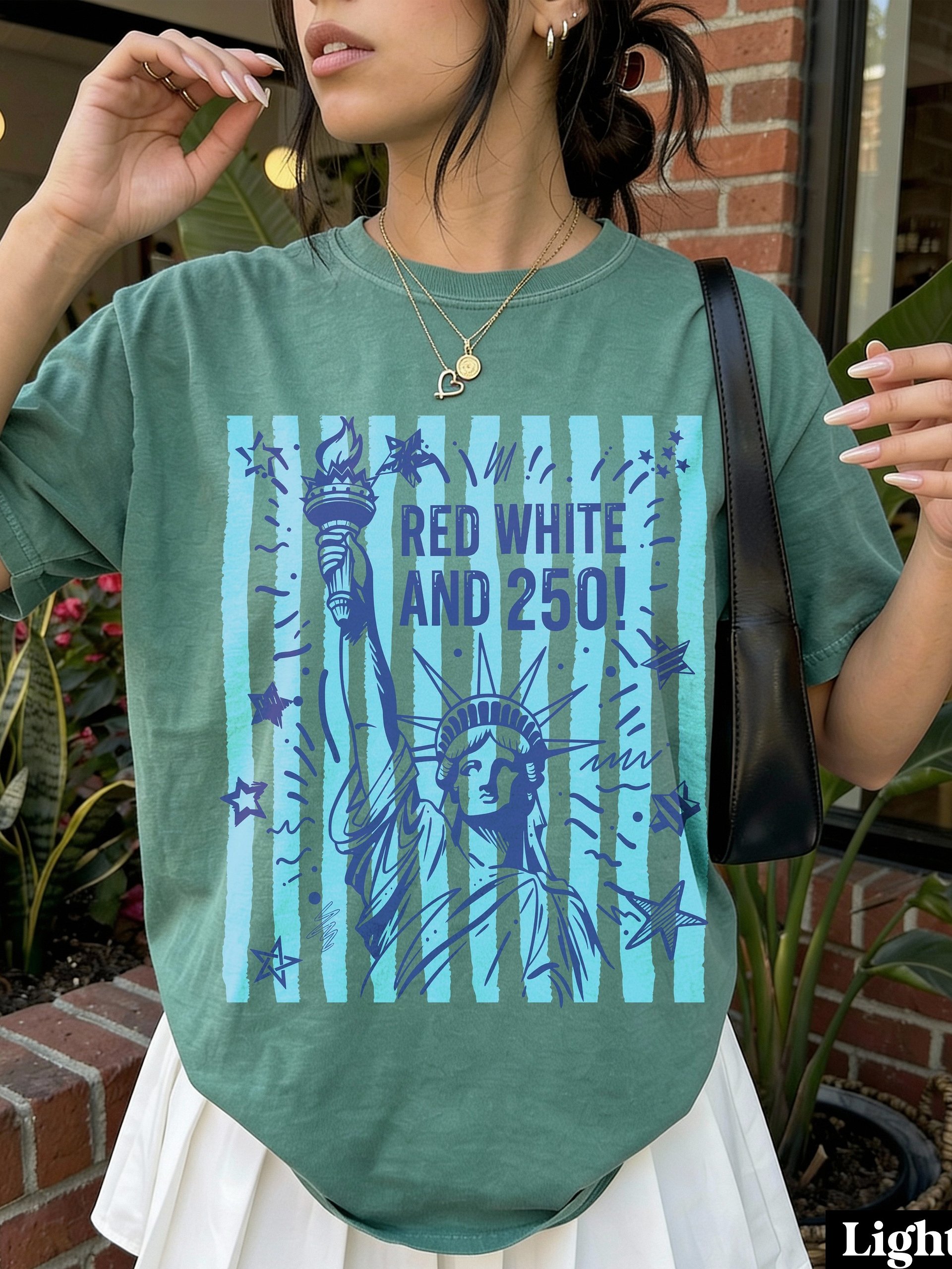 Red, White, And 250, USA Bday T Shirt product image (11)