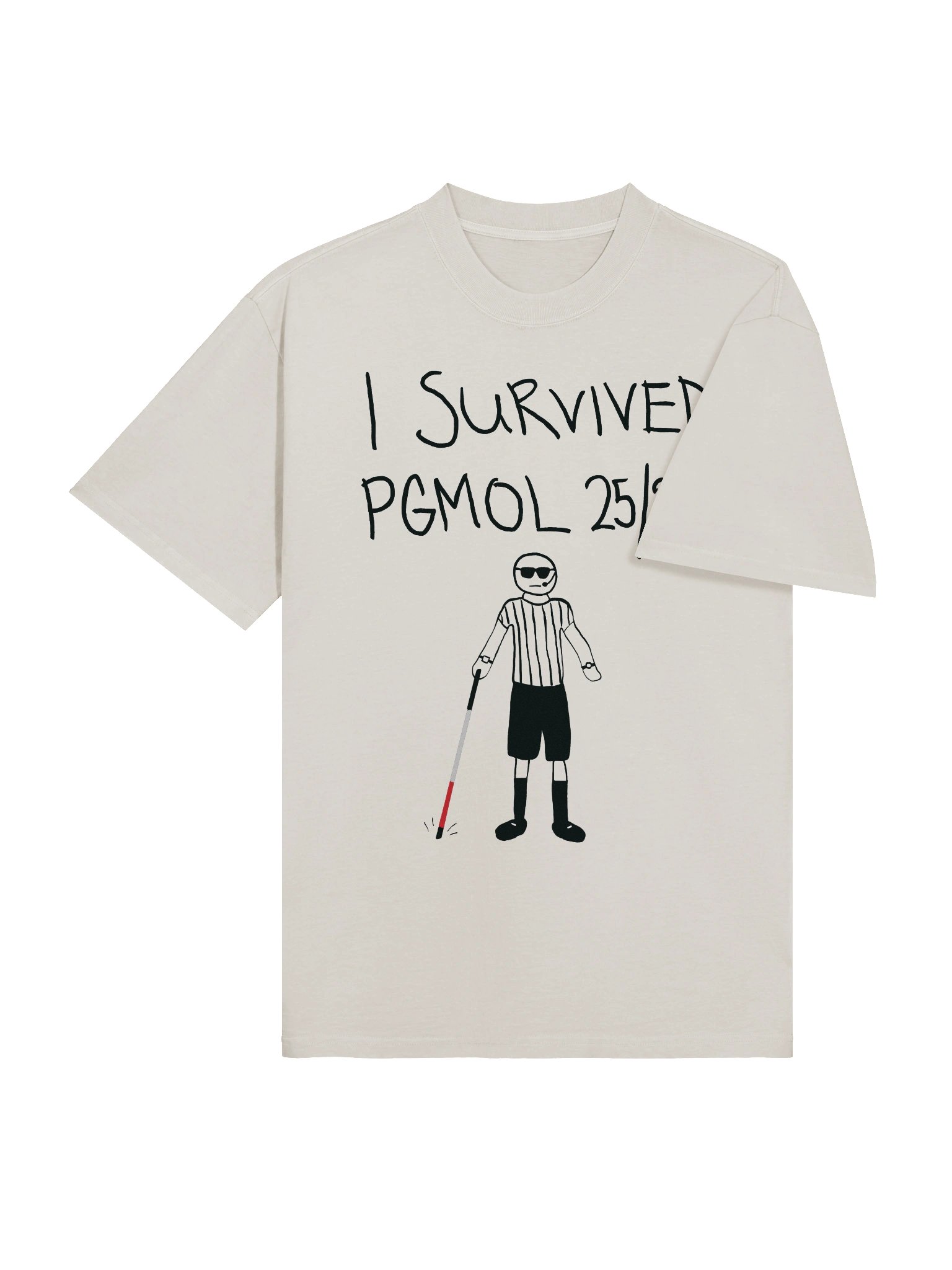 I Survived PGMOL 25/26 Oversized Faded T-Shirt product image (4)