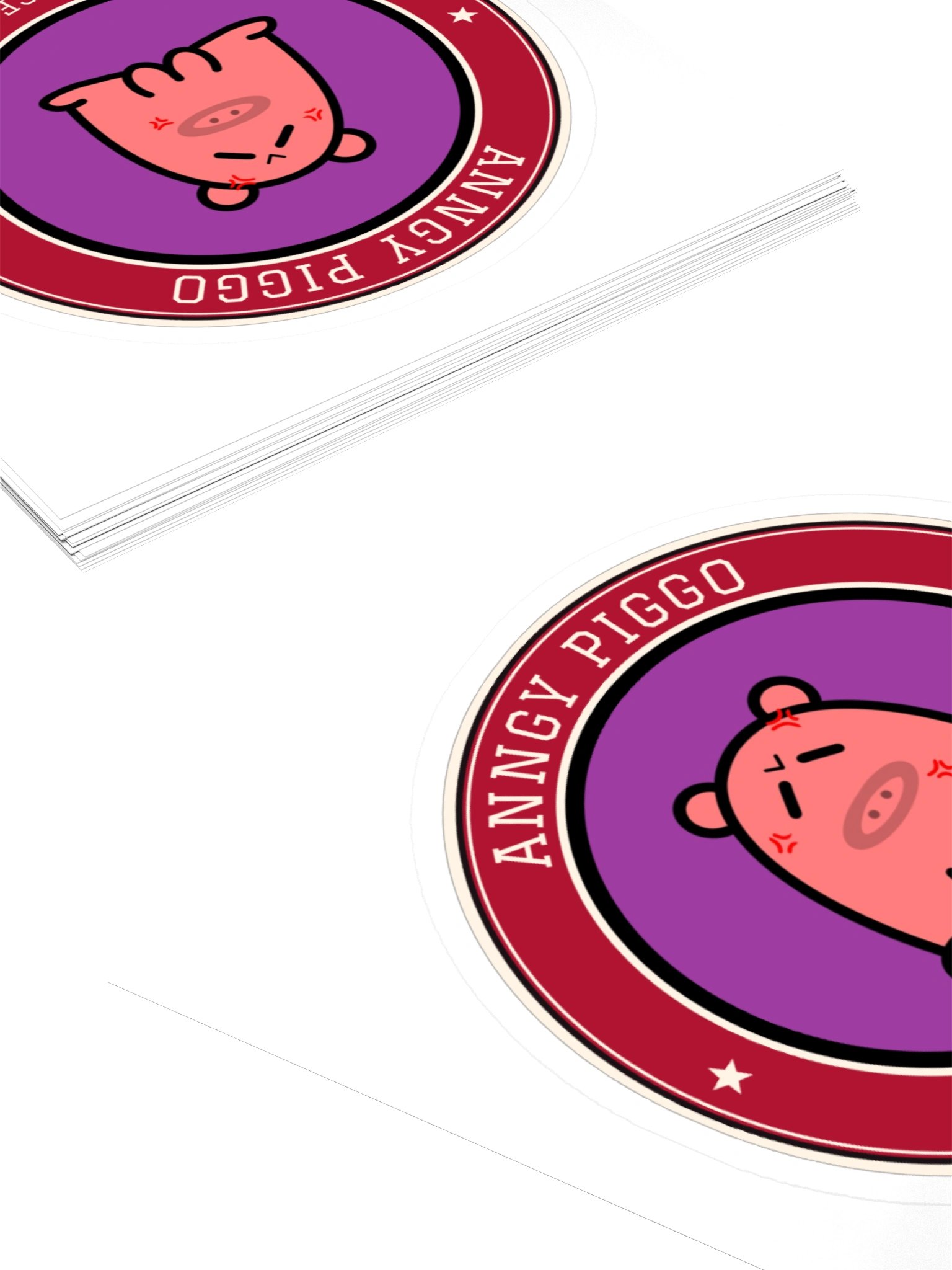 Anngy Piggo Varsity Sticker product image (10)