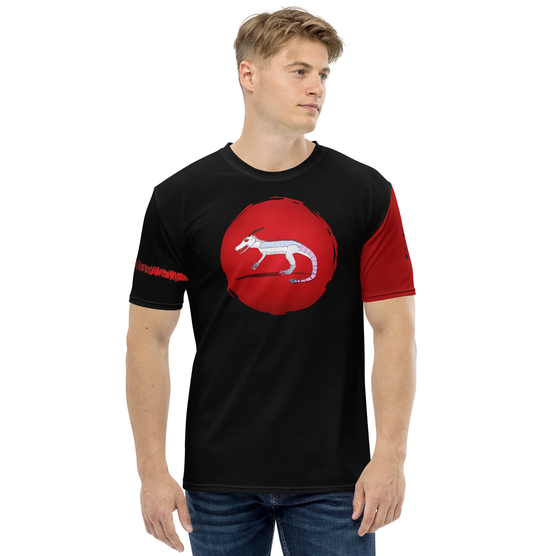 Fantasy Beast Tyrannocanis Diaboli All-Over Print Tee product image (2)