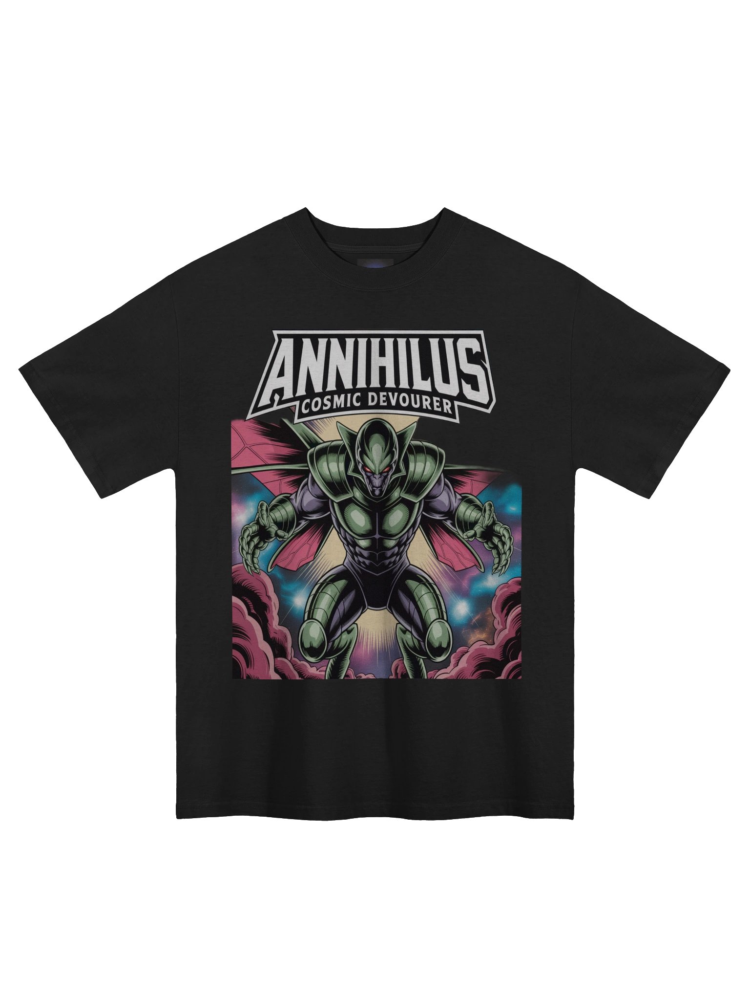 Cosmic Devourer: Annihilus Inspired Oversized Faded T-Shirt product image (3)