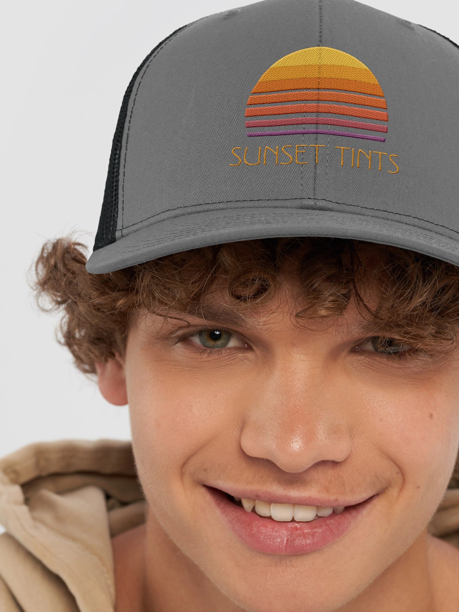 Grey Trucker Hat product image (8)