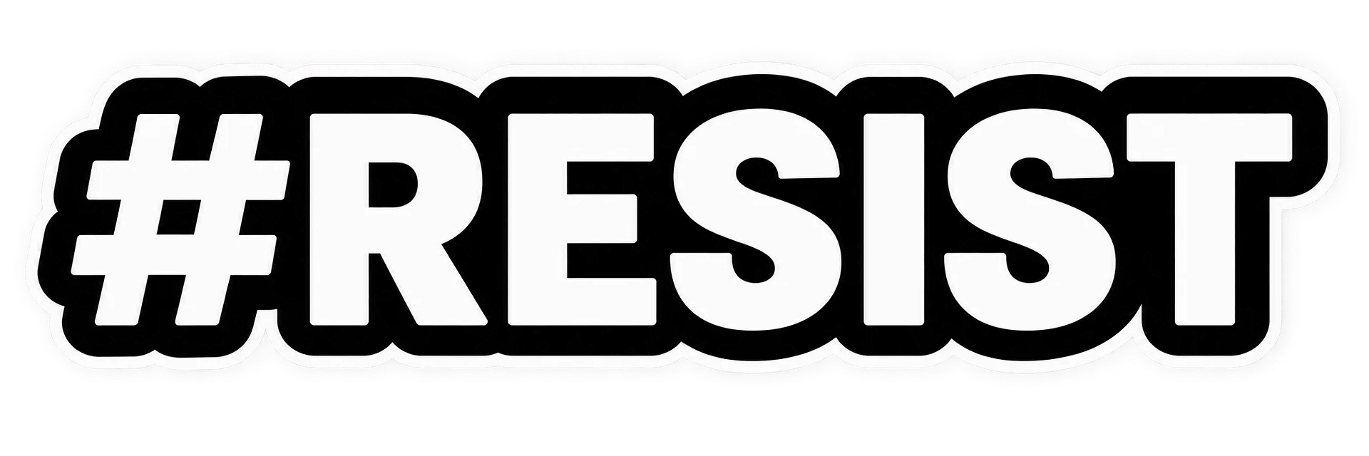 #RESIST Bold Die-Cut Sticker product image (1)