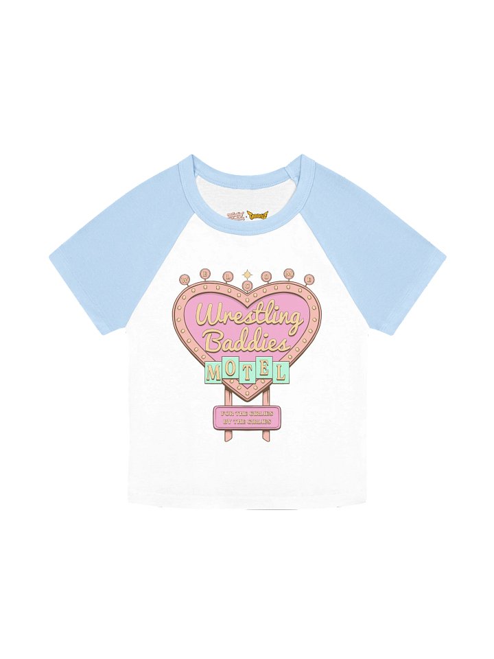 Wresling Winedown x TAIGASTYLE "Wrestling Baddie Summer" Baby Tee product image (1)