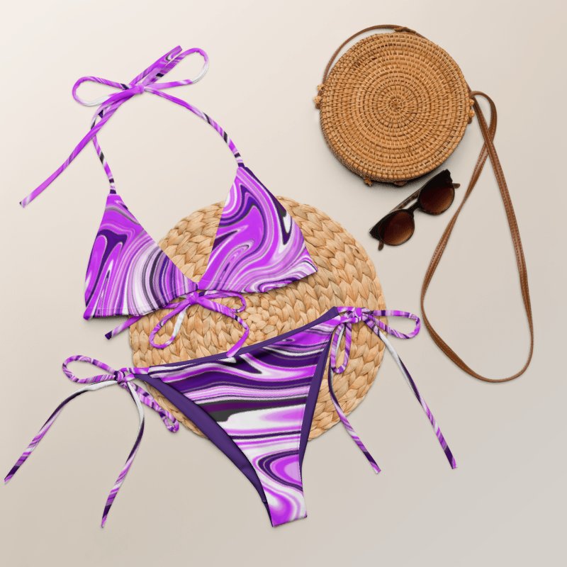 Bikini Set - Purple Digital Fluid Art product image (11)