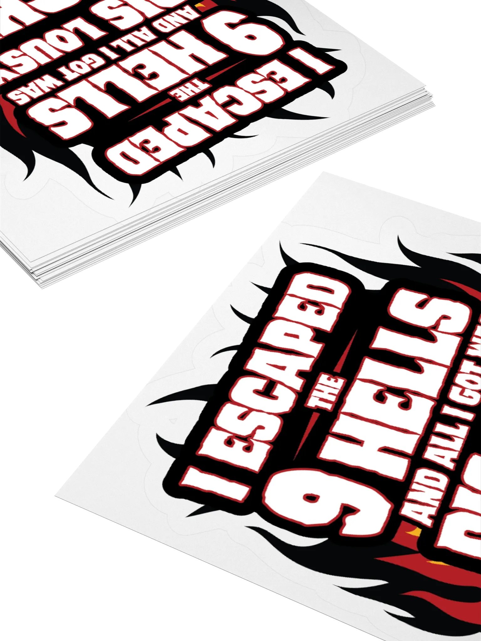 I Escaped The 9 Hells Sticker product image (10)