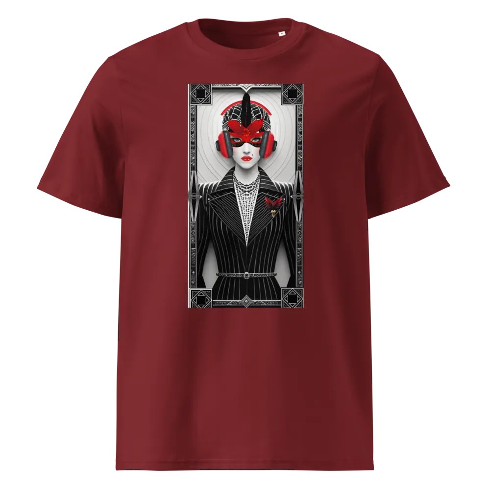 Tune into your Power Masked Unisex Organic Cotton T-Shirt. product image (9)