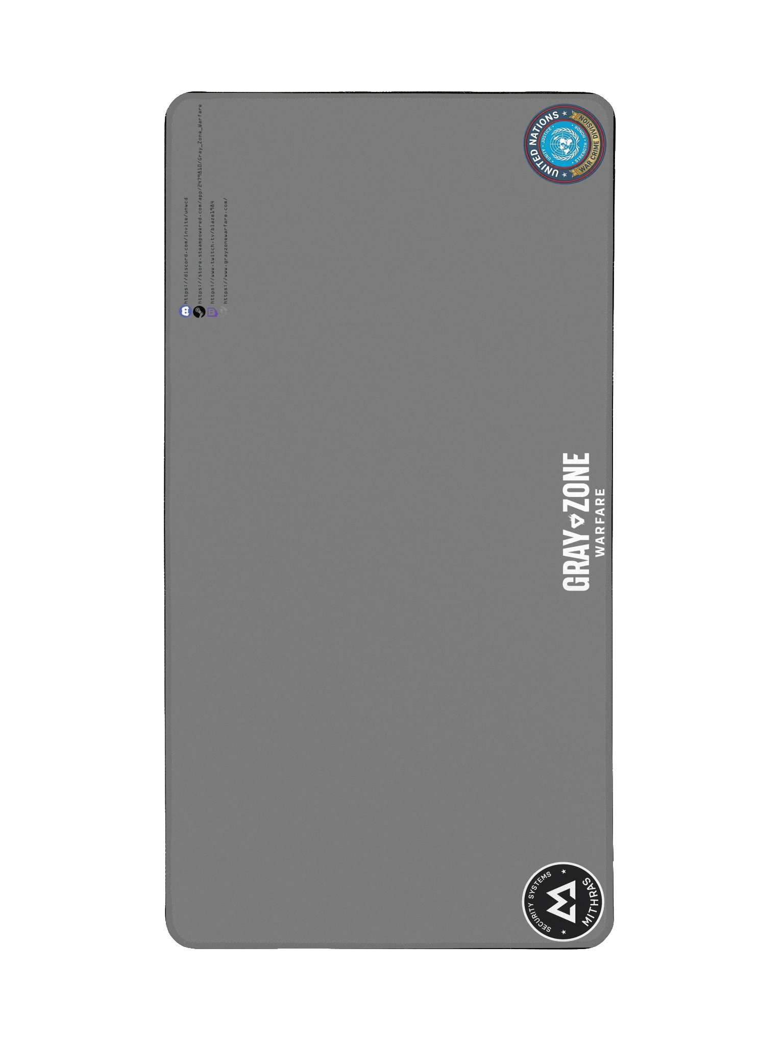 UNWCD/MSS Gray Desk Mat - White GZW product image (2)