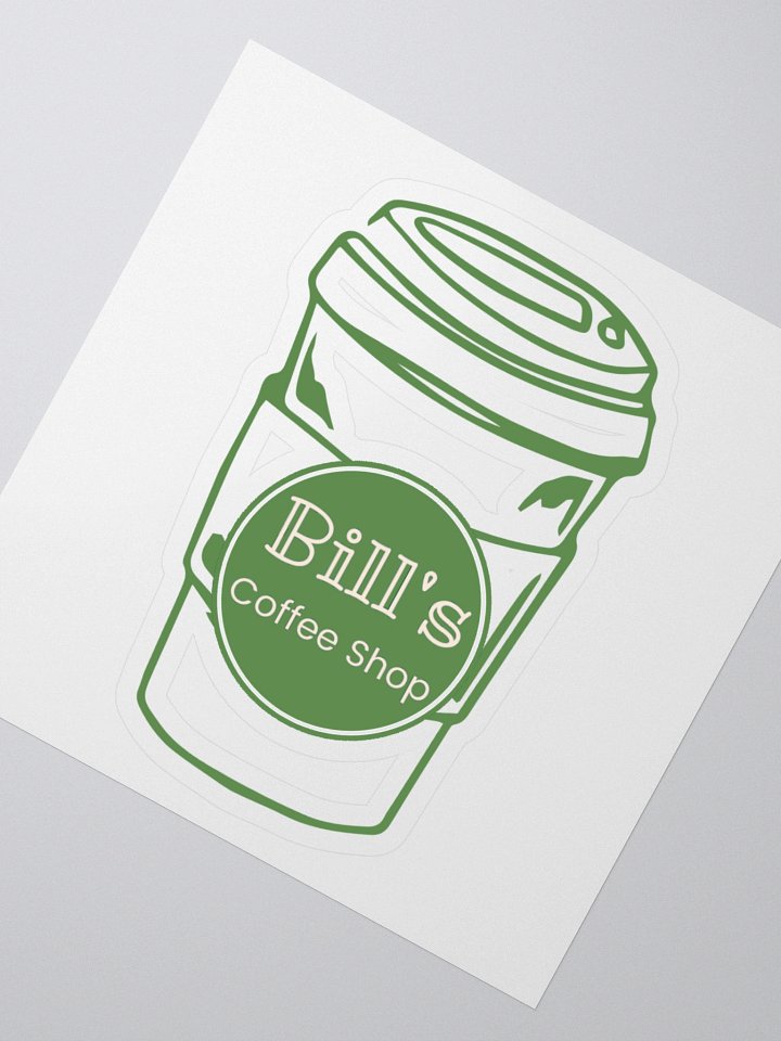 Bill's Coffee Shop Coffee Cup Sticker product image (2)