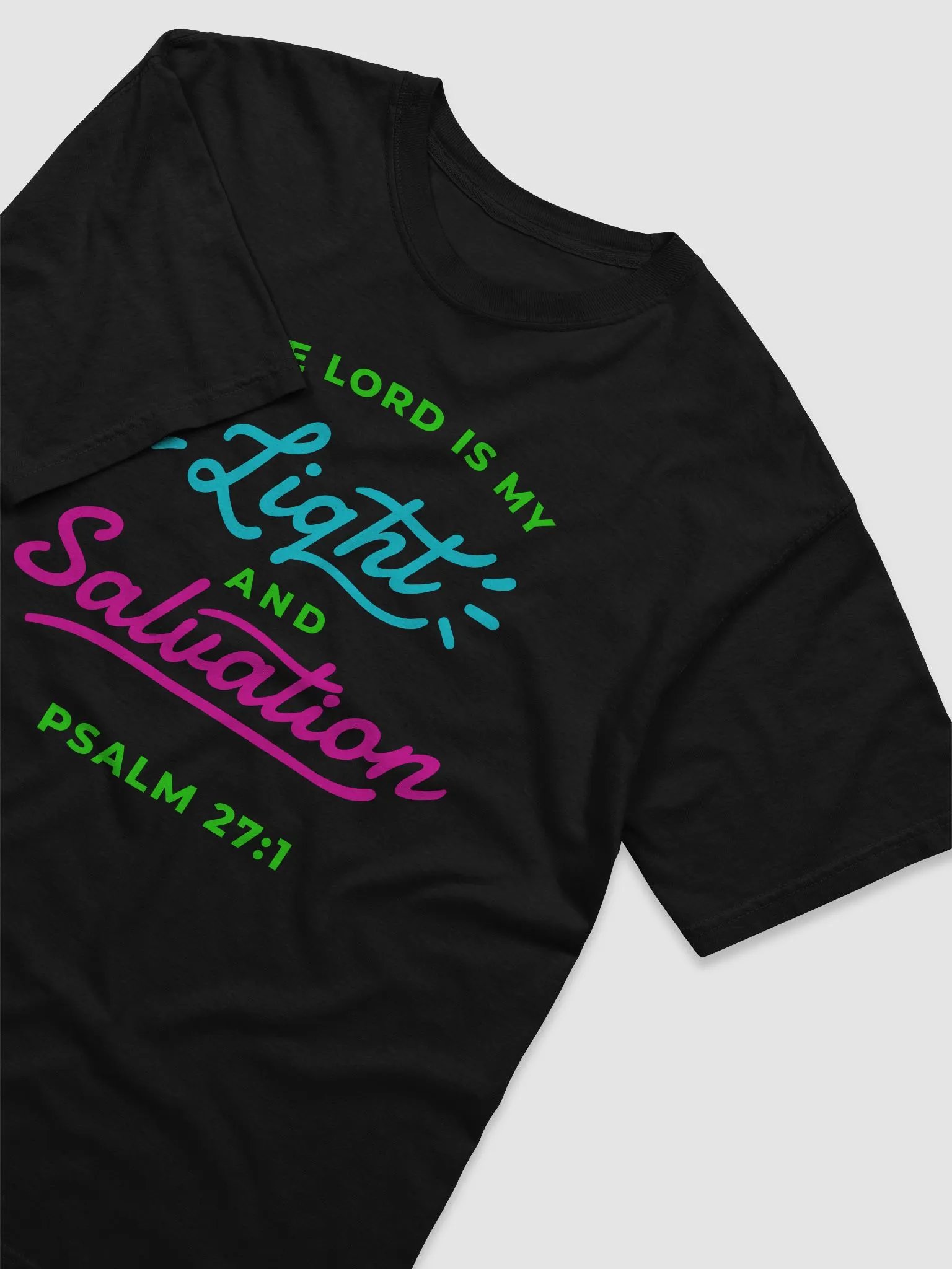 Psalm 27:1 Light & Salvation Tee product image (3)