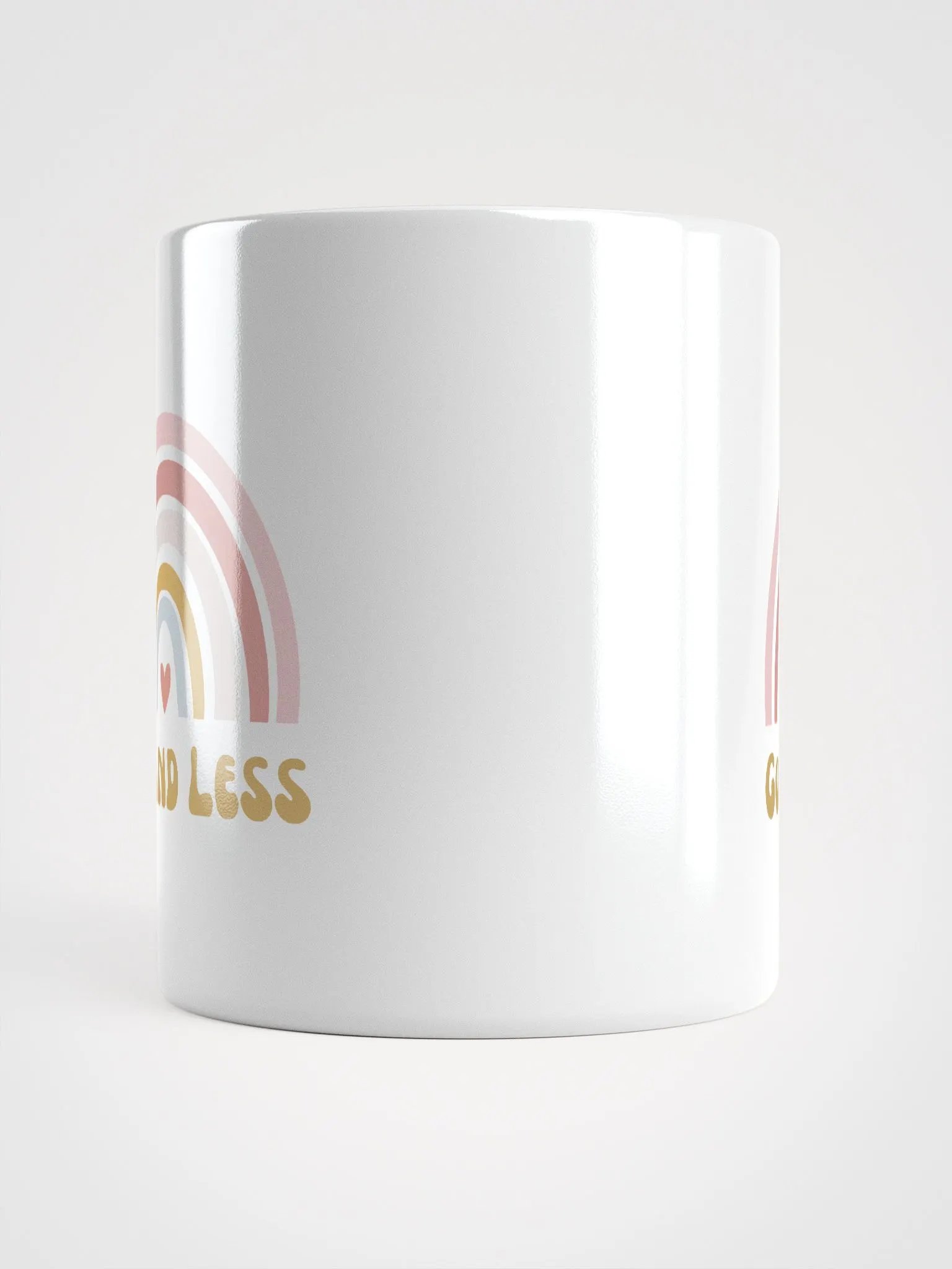 White Glossy Mug- Go find less product image (5)