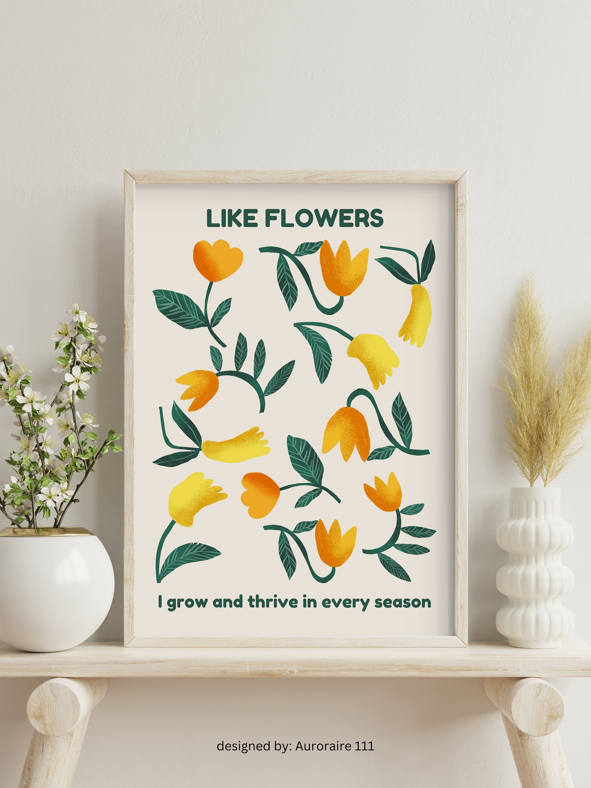 I Grow and Thrive - Printable Wall Art | Digital Poster Download | Multiple Sizes Included product image (2)