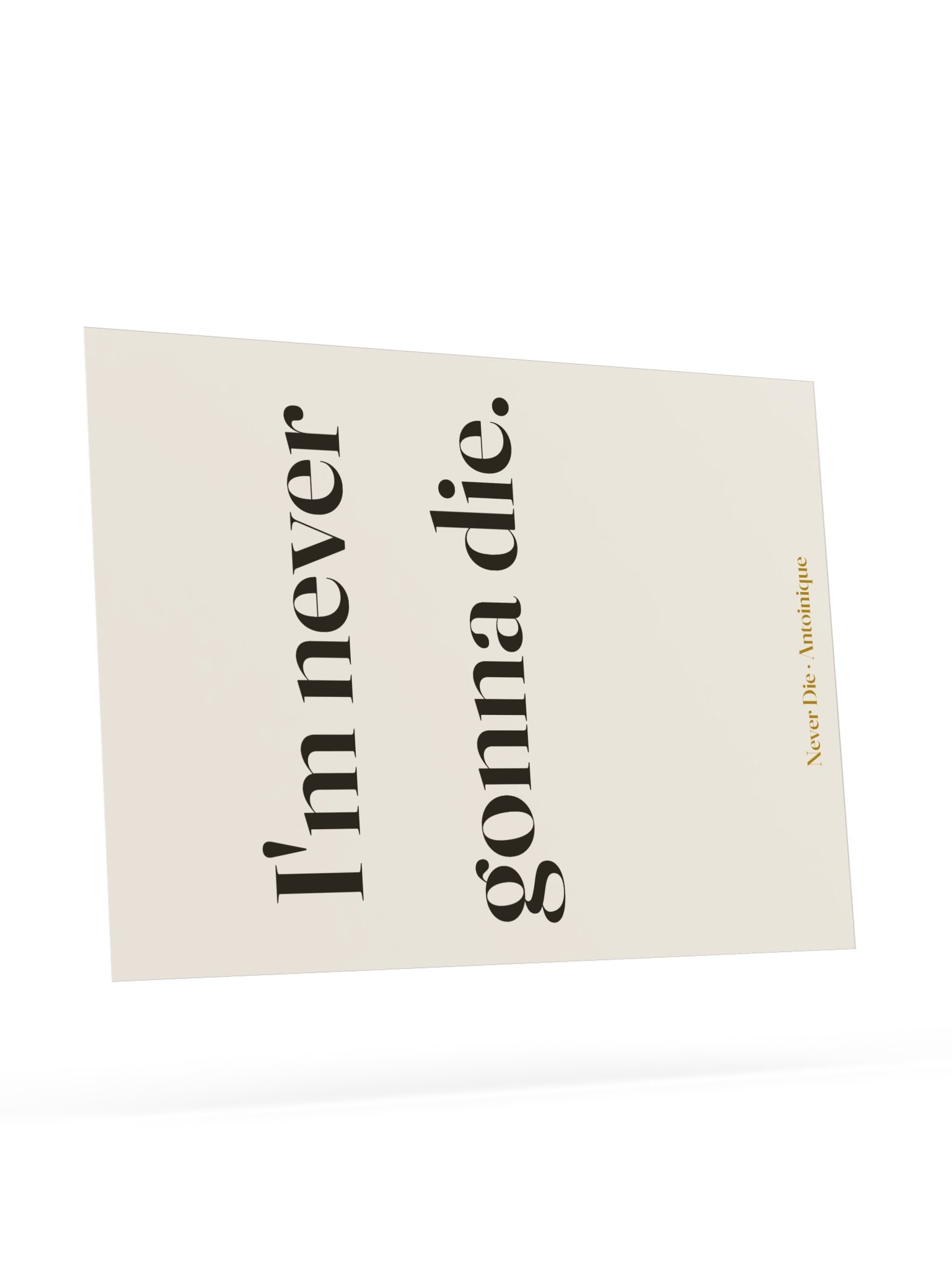 Never Die Lyric Art Print product image (9)