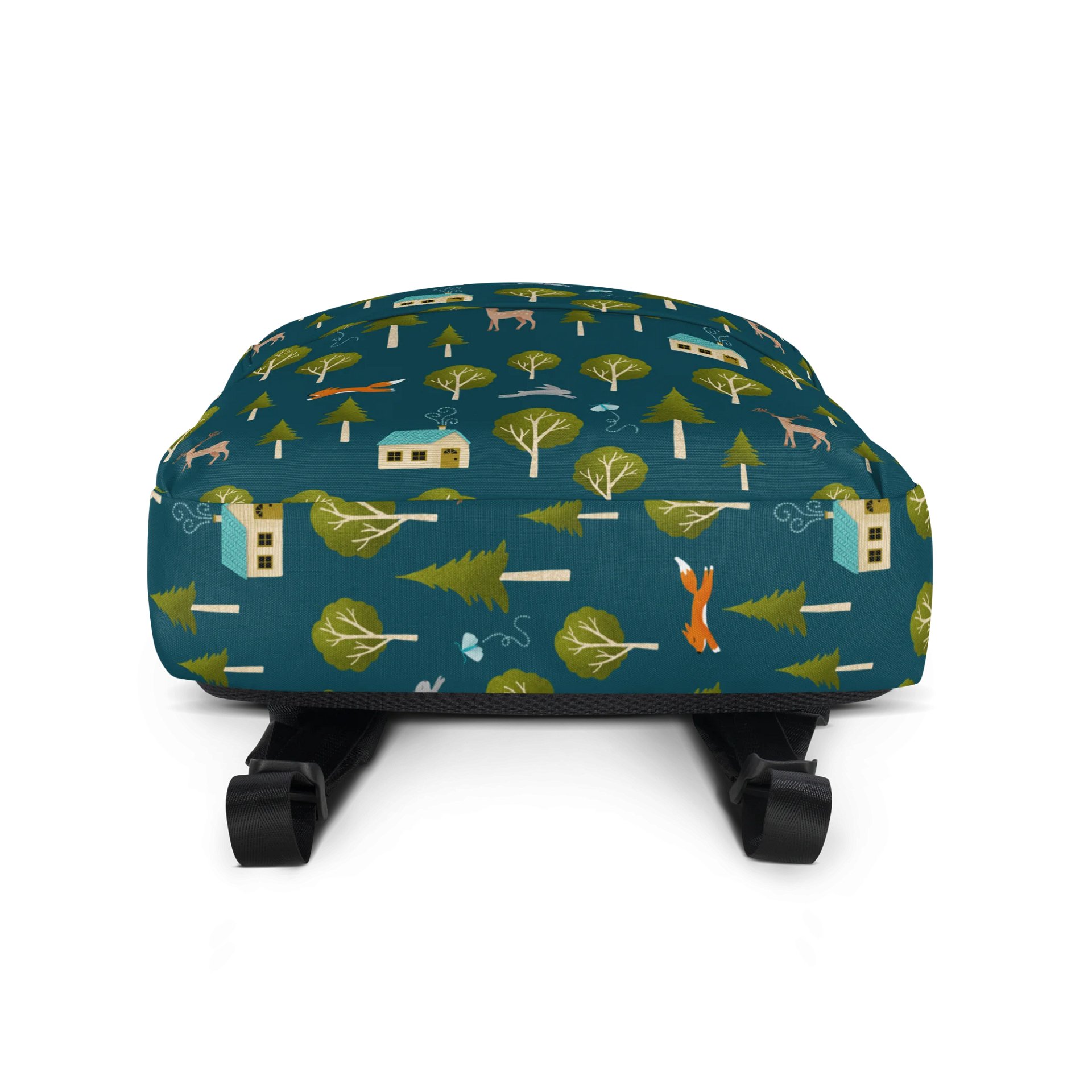 Cozy Cabin and Forest Animals All-Over Print Backpack product image (4)