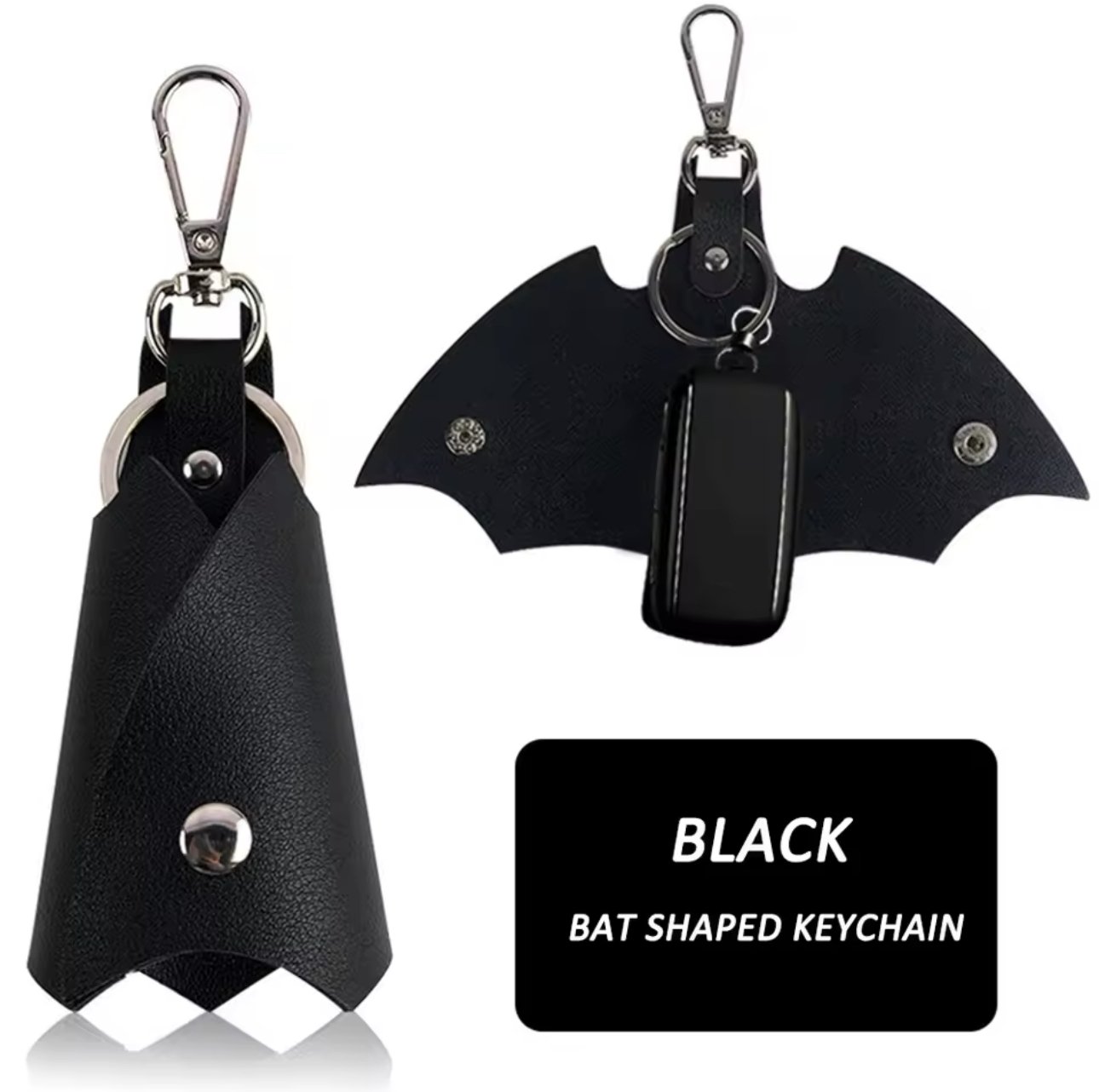 Batman Key cover Leather Keychain Key Holder Waist Bat Car Keys Keyrings Case product image (6)
