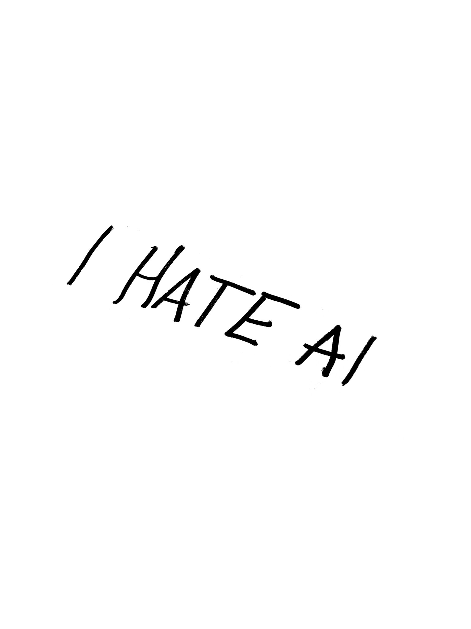 I HATE AI Sticker product image (1)